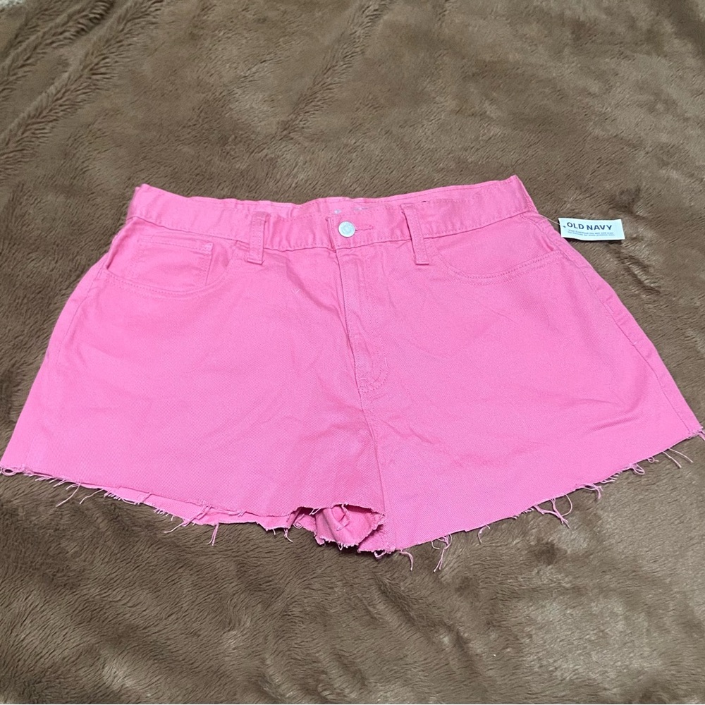 Pink Jean Shorts Plus Size 20